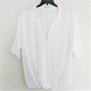 New‎ York and Company Small White Sheer Top